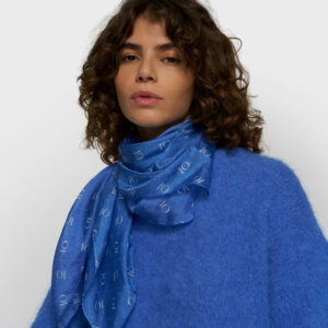 silk scarf monogram — ultramarine van 10DAYS