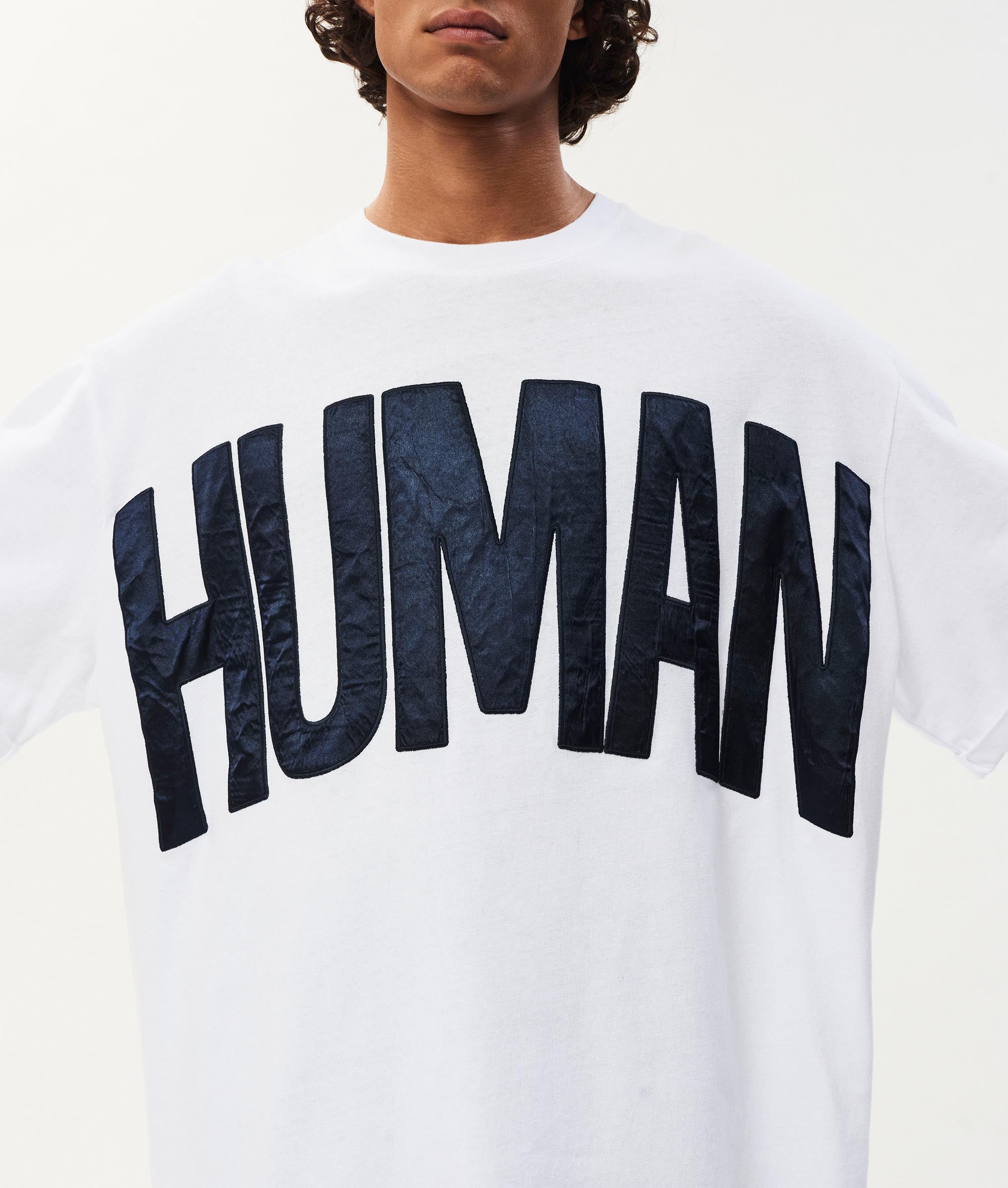 Human heavy jersey tee — white — 10DAYS (5)