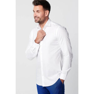 Shirt - Slim Fit - Serious White Oxford (last stock) van SKOT Fashion