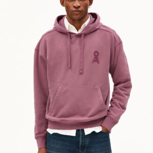 ICONIC Å GMT DYE HOODIE — velvet ember washed van ARMEDANGELS