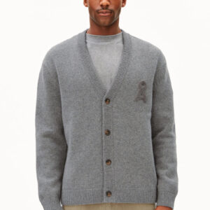 RECYCELTE WOLL-STRICKJACKE — mid silver melange van ARMEDANGELS
