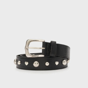 Play Of Studs Belt Leather — Black van Fabienne Chapot
