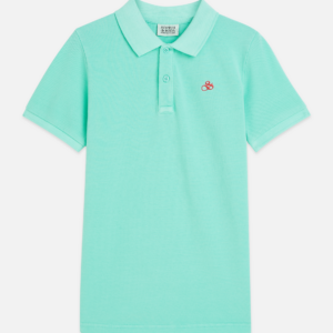 Seasonal Core Chest Embroidery Pique Garmentdyed Polo — Scotch & Soda