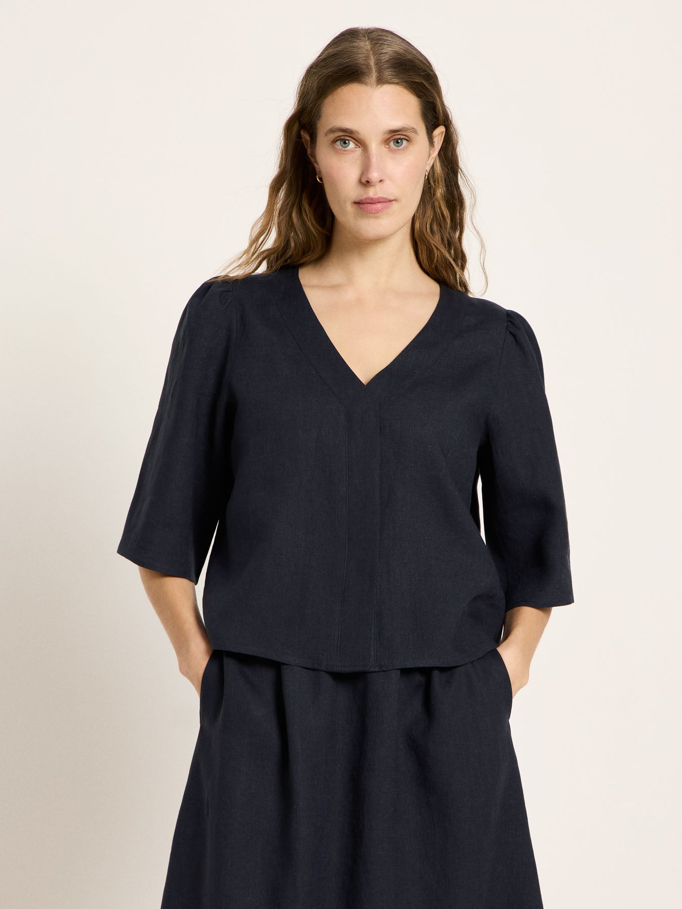 3/4 Arm Bluse (GOTS) — LANIUS (3)