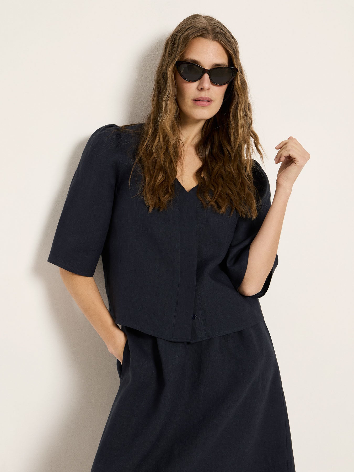 3/4 Arm Bluse (GOTS) — LANIUS (4)