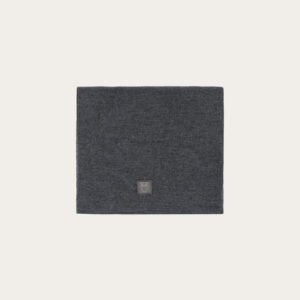 Merino badge scarf - Dark Grey Melange van Knowledge Cotton Apparel