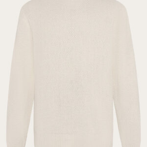 Organic Cotton crew neck knit - GOTS/Vegan - Egret van Knowledge Cotton Apparel