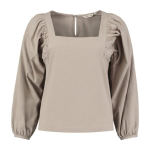 Structured Cotton Puff Sleeves top van Charlie + Mary