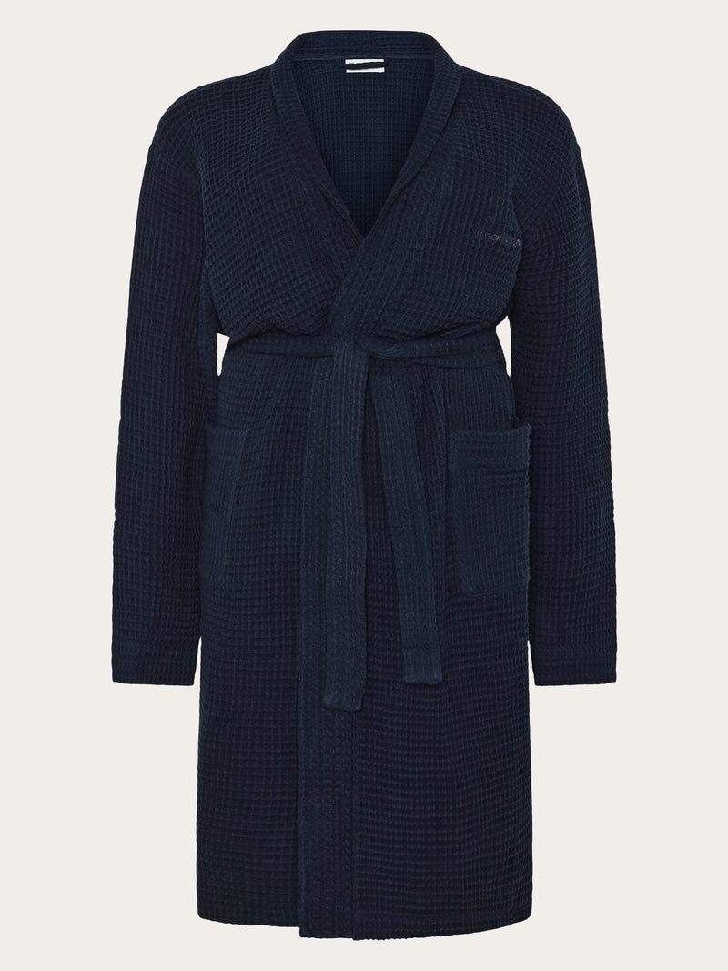 Waffle bathrobe - Night Sky van Knowledge Cotton Apparel