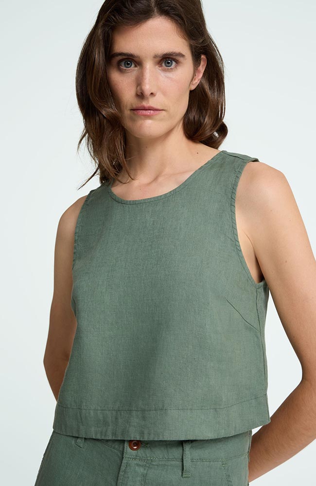 Belle top dark forest green van Sophie Stone