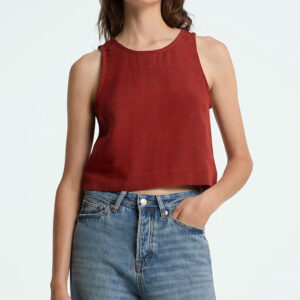Belle top burnt henna van Sophie Stone