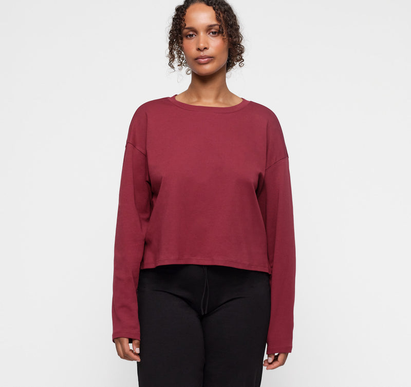 Reset Cropped Long Sleeve van Organic Basics