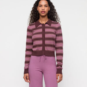 True Knit Fluffy Polo Cardigan van Organic Basics